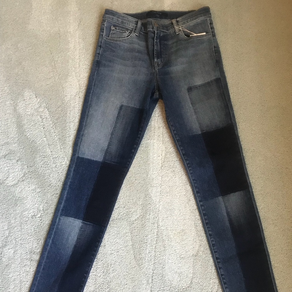 J Brand Patchwork Skinny Jeans